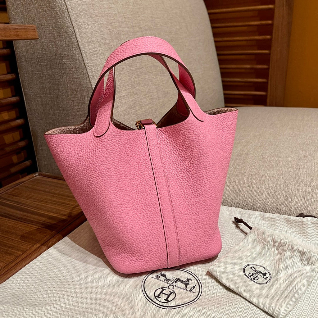 Hermes Picotin Lock 18 Pink Togo With Gold Hardware