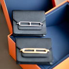 HM RoulisSlim Wallet 12.7 Black Calfskin