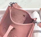 Mini Evelyne 18cm Pink Togo Silver Hardware
