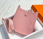 Mini Evelyne 18cm Pink Togo Silver Hardware