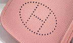 Mini Evelyne 18cm Pink Togo Silver Hardware
