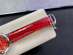 Cartier Balloon 36mm Silver Red Dial