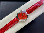 Cartier Balloon 36mm Silver Red Dial