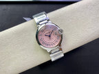 Cartier Balloon 36mm Silver Pink Dial