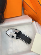 Oran Sandal Silver Leather