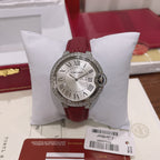Cartier Ballon Bleu 36mm Diamond Leather