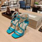 Jimmy 25 Azia 95 Pacific Blue Patent Leather 240080