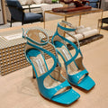 Jimmy 25 Azia 95 Pacific Blue Patent Leather 240080