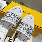 FF Women Raffia Sandal White