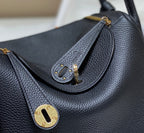 HM LINDY 26 BAG BLACK TAURILLON CLEMENCE LEATHER