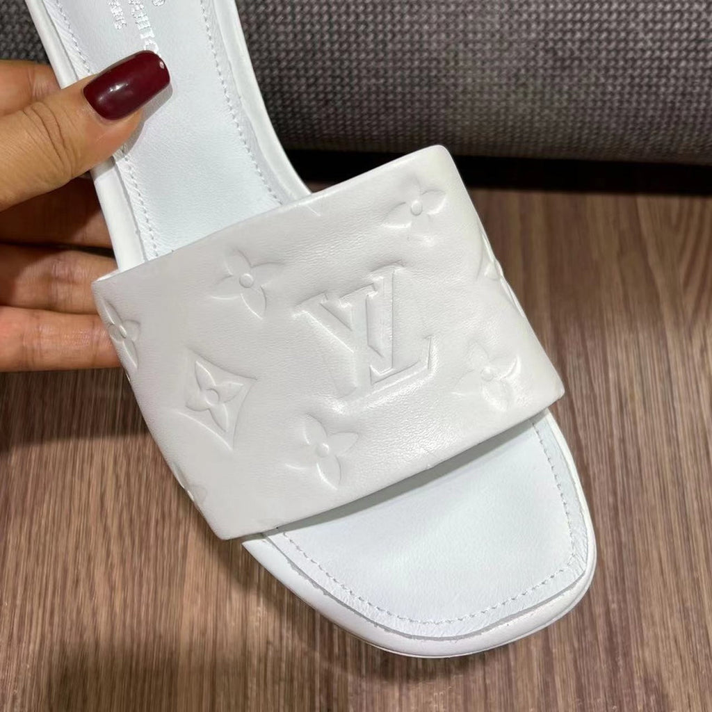 LV Neo Revival Mule 85mm White Cowhide