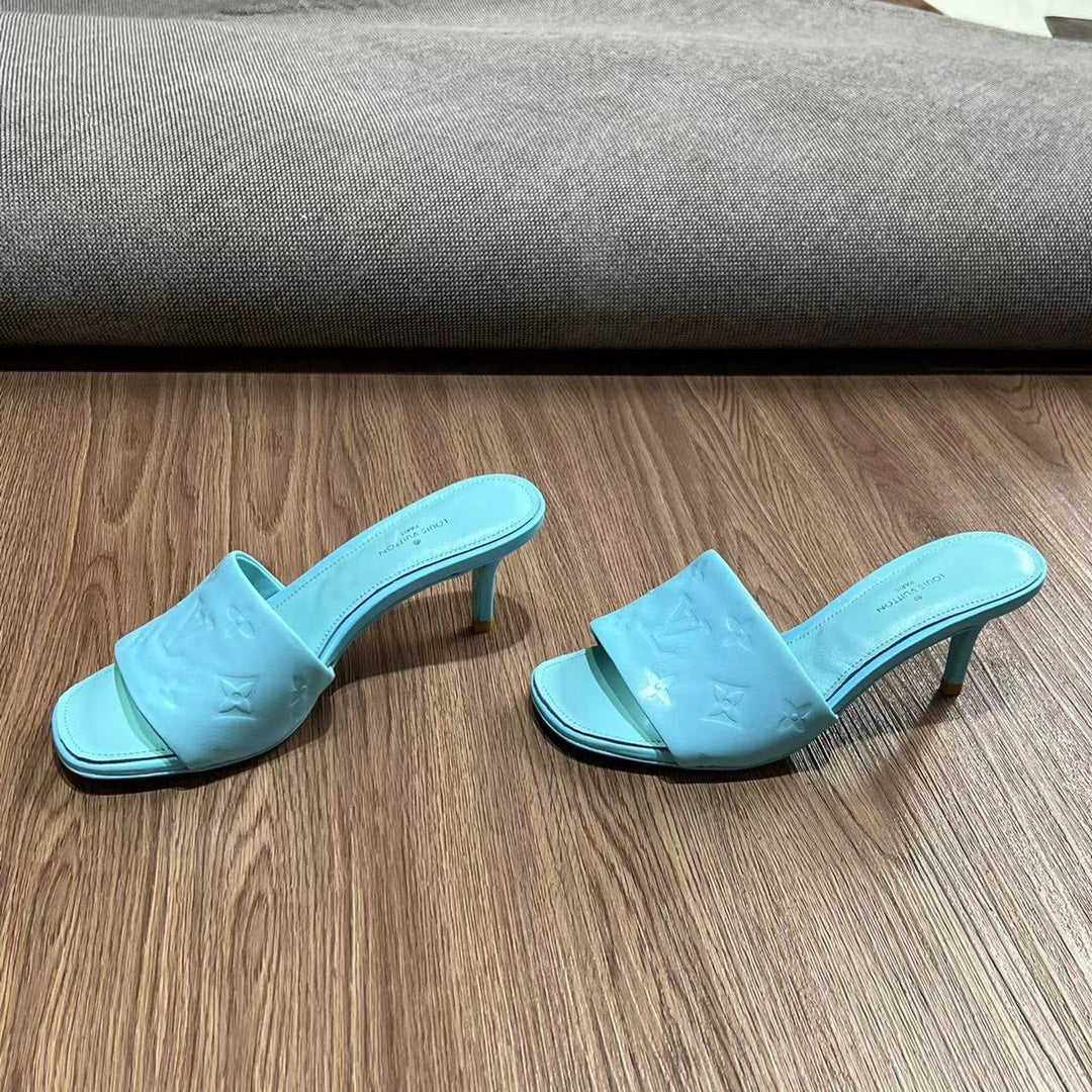 LV Neo Revival Mule 65mm Blue Cowhide