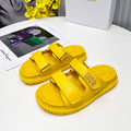 cd dioract dad sandal mule yellow lambskin