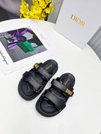 cd dioract dad sandal mule black lambskin
