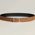 HM Quentin Reversible 32mm Belt Black Brown Leather 187793