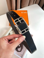 HM Cape Cod 32mm Reversible Belt Black Chocolate Leather 187795