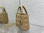 mini lady 17 camel lambskin