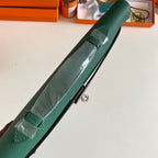 HM Kelly Cut 31 Kaitoke Green Epsom Leather Silver Hardware 229041