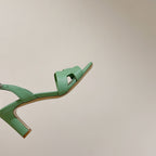 SLINGBACK SANDAL ETERNITE 75 EMERALD LAMBSKIN