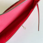 HM Kelly Cut 31 Amaranth Epsom Leather Silver Hardware 229043