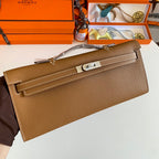 HM Kelly Cut 31 Peanut Butter Epsom Leather Silver Hardware 229056