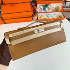 HM Kelly Cut 31 Peanut Butter Epsom Leather Silver Hardware 229056