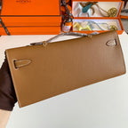 HM Kelly Cut 31 Peanut Butter Epsom Leather Silver Hardware 229056