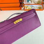 HM Kelly Cut 31 Violet Epsom Leather Gold Hardware 229037