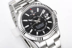 Rolex Sky-Dweller 42mm Silver Black Dial