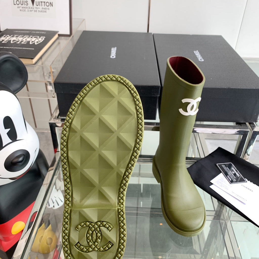 CC Rainboots Dark Green Rubber  204191