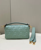 Baguette 27cm Powder Blue Lambskin Gold Hardware
