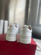 Christian Louboutin Louis Junior Spikes White Cowhide 332091