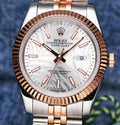 Rolex Datejust 41mm Pink Gold Silver