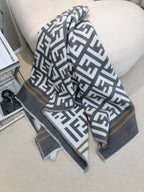 FF 140CM Two-tone White Gray Wool 103730