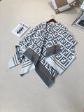 FF 140CM Two-tone White Gray Wool 103730