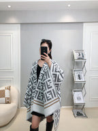 FF 140CM Two-tone White Gray Wool 103730