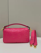 Baguette 27cm Red Lambskin Gold Hardware
