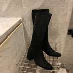 CC High Boots 50mm In Black Suede 940082