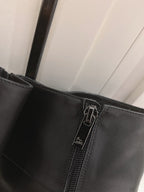 CL Lock Kate High Boots 100mm Calfskin Black