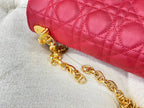 LARGE CARO BAG 28 RED CALFSKIN