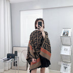 FF 140CM Two-tone Brown Red Wool 103729