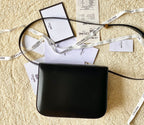 CELINE MEDIUM CLASSIQUE BAG 24CM BLACK CALFSKIN