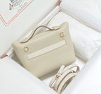 HM 24/24 Mini Bag 21cm Cream Evercolor Gold Hardware