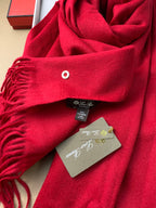 LP Grande Unita Scarf 200 CM In Dark Red Cashmere 378392