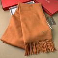 LP Grande Unita Scarf 200 CM In Brown Orange Cashmere 378391