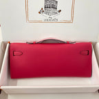 HM Kelly Cut 31 Crimson Pink Epsom Leather Gold Hardware 229060