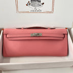 HM Kelly Cut 31 Pink Pastel Epsom Leather Silver Hardware 229064