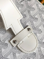 MUSE VANITY CASE 20 IN WHITE GOYARDINE CANVAS