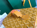 MUSE VANITY CASE 20 IN YELLOW GOYARDINE CANVAS