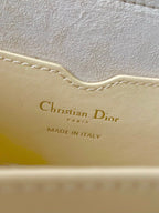 medium cd east west bobby 22cm cream calfskin ghw